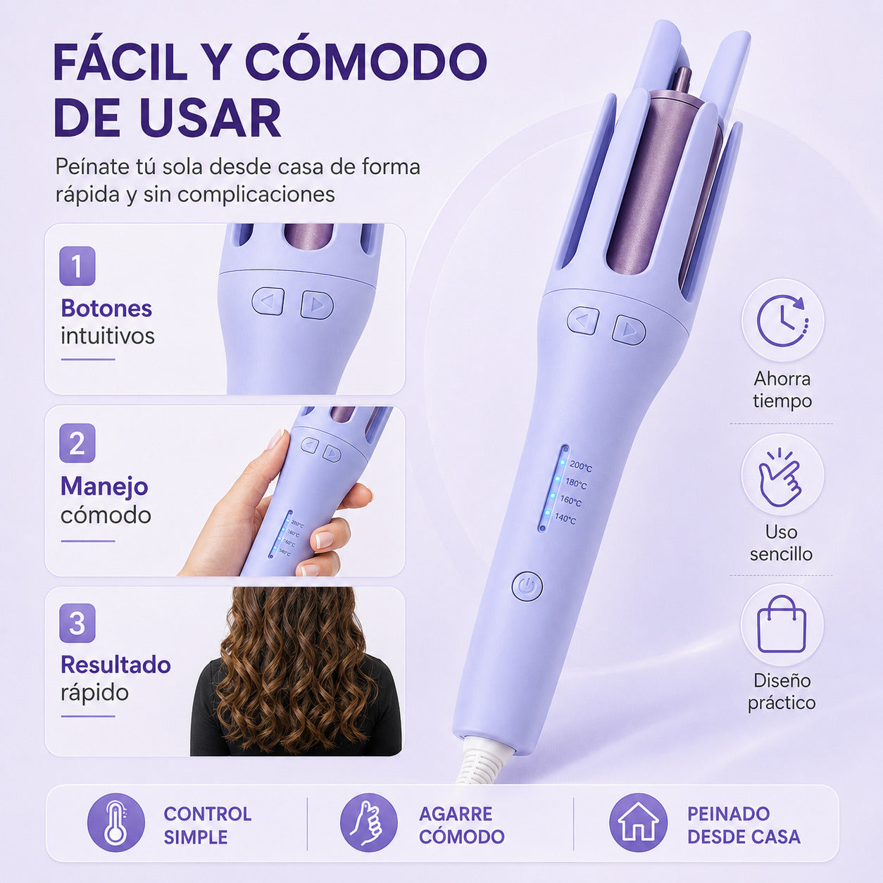 Curlify Pro™ – Rizador Automático 3 en 1