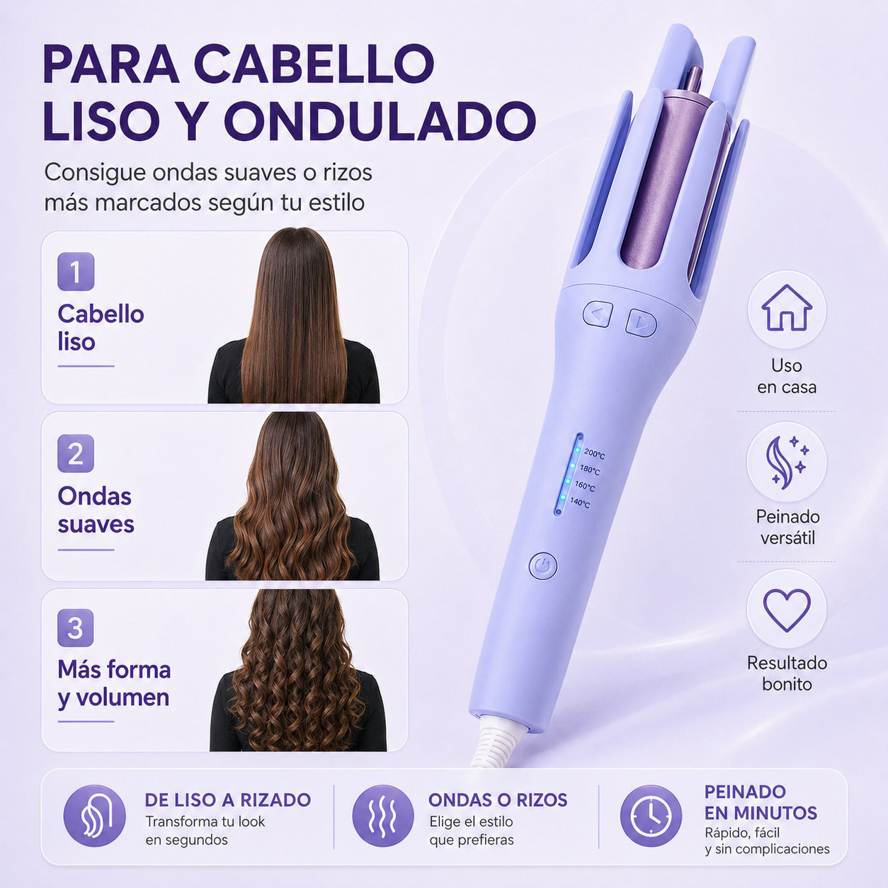 Curlify Pro™ – Rizador Automático 3 en 1