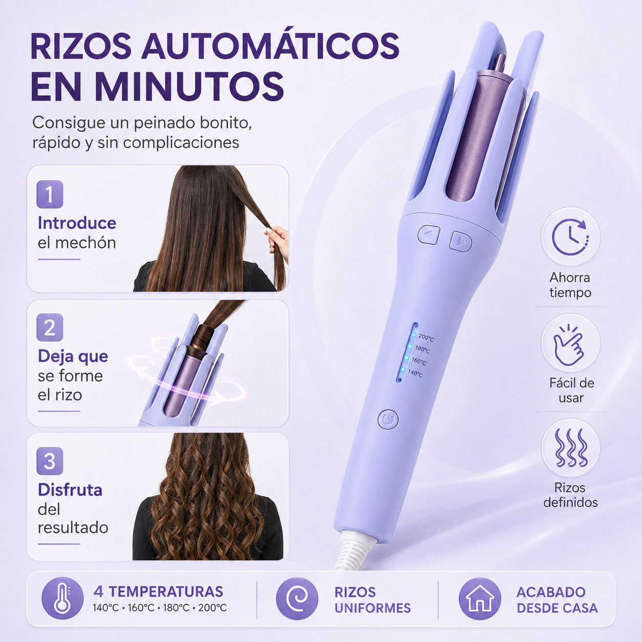 Curlify Pro™ – Rizador Automático 3 en 1